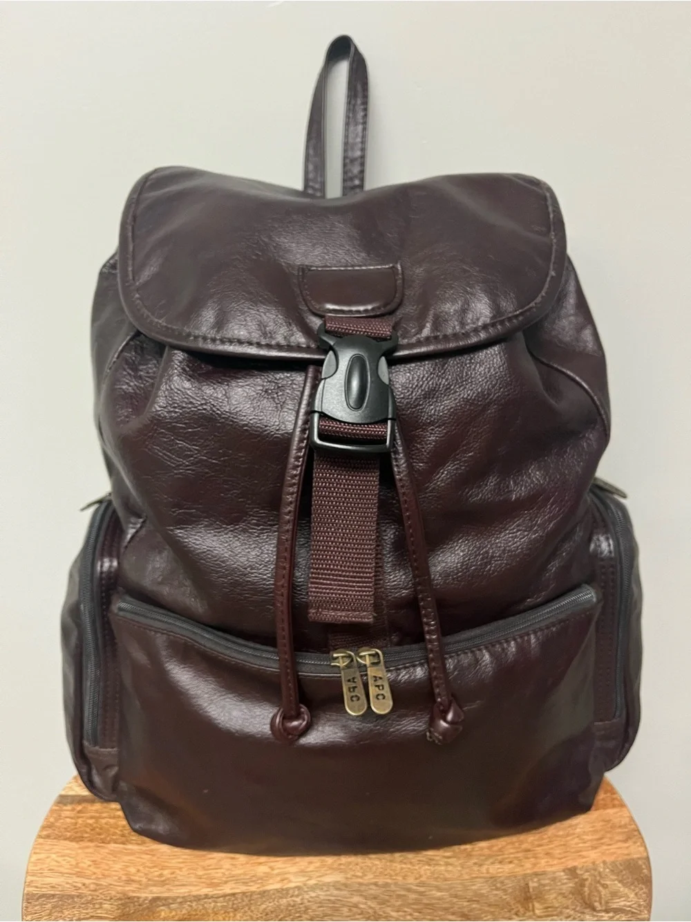 Amerileather Jumbo Dark Brown Leather Backpack - Unisex